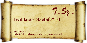 Trattner Szebáld névjegykártya